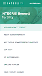 Mobile Screenshot of bennettfertility.com